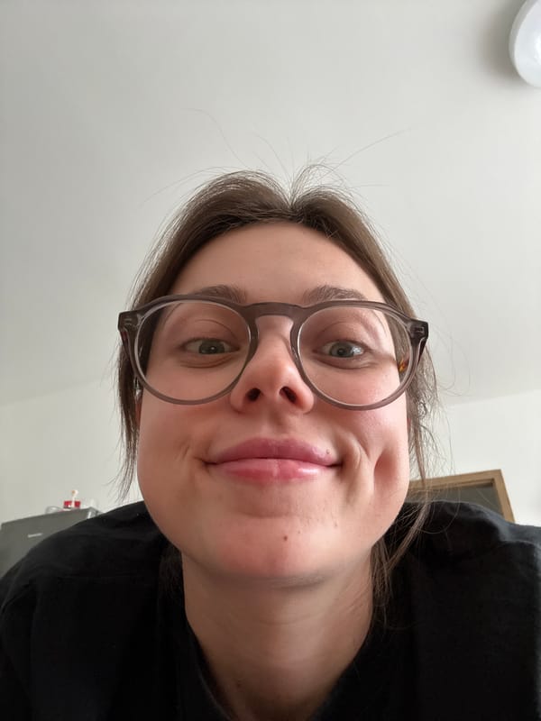 Woman takes angled selfie in Balatonlelle, Hungary