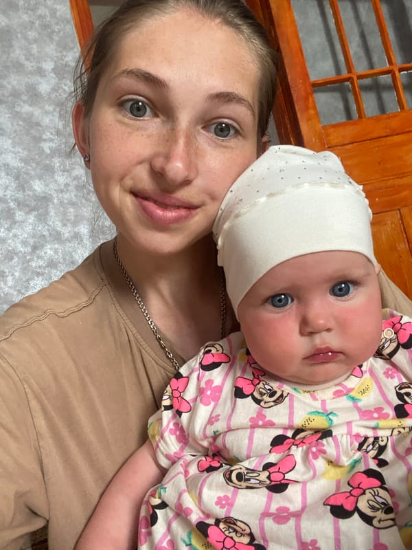 Quiet morning at home with a baby