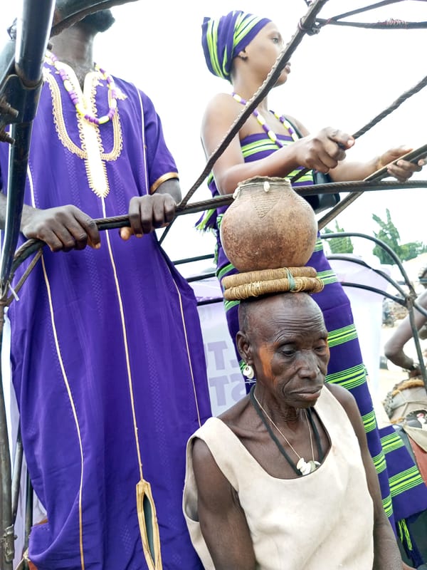 Traditional cultural festival procession celebrates in Maigizo, Nigeria