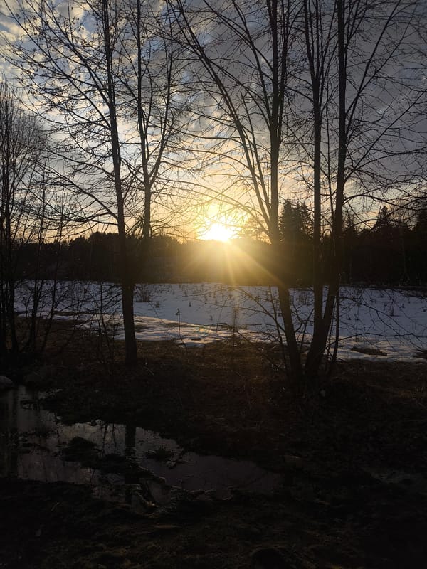 Sunset scenes and meal documented across Chaikovsky, Russia
