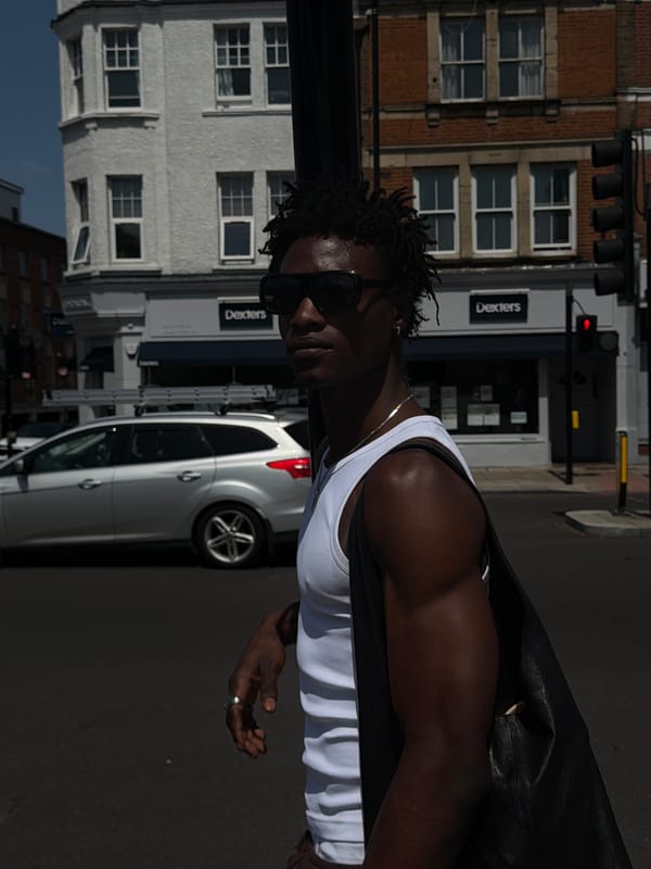 Casual street stroll through South London on a summer day