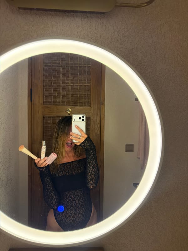 Get Ready With Me content shot in a Bali bathroom