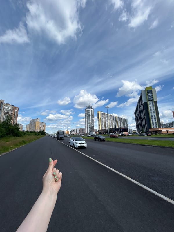 Summer drive and rose garden stop in Saint Petersburg