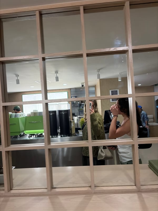 Shopper documents merchandise displays at Puebla Costco store