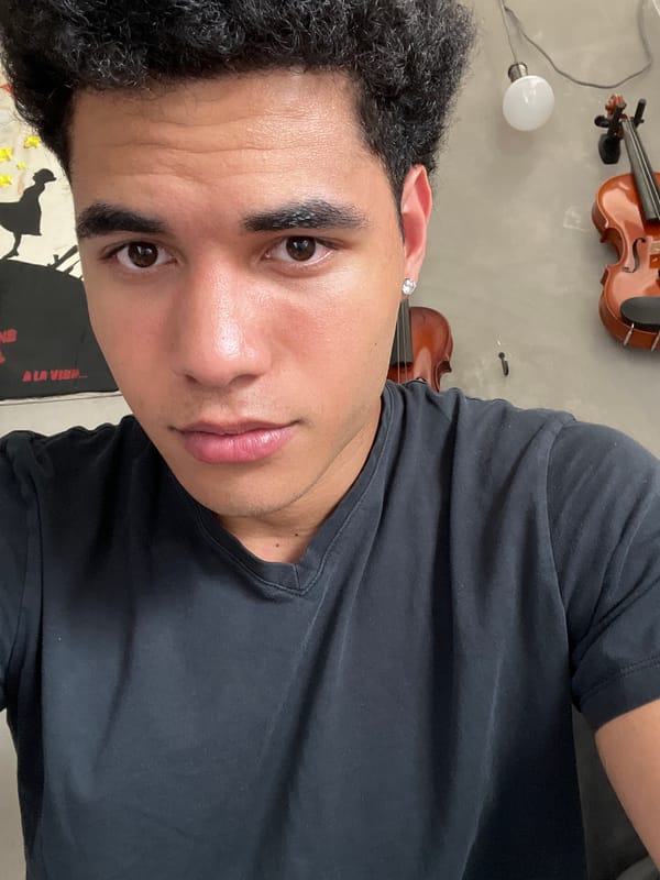 Portrait captured of person in musical setting