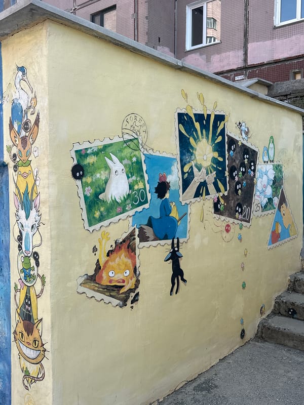 Studio Ghibli Street Art Documented in Novosibirsk
