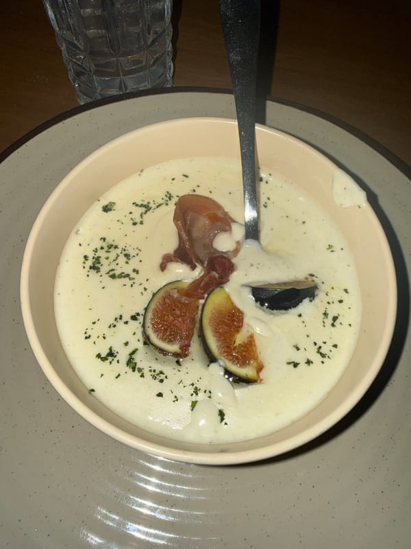 Multiple dishes documented during single dining experience