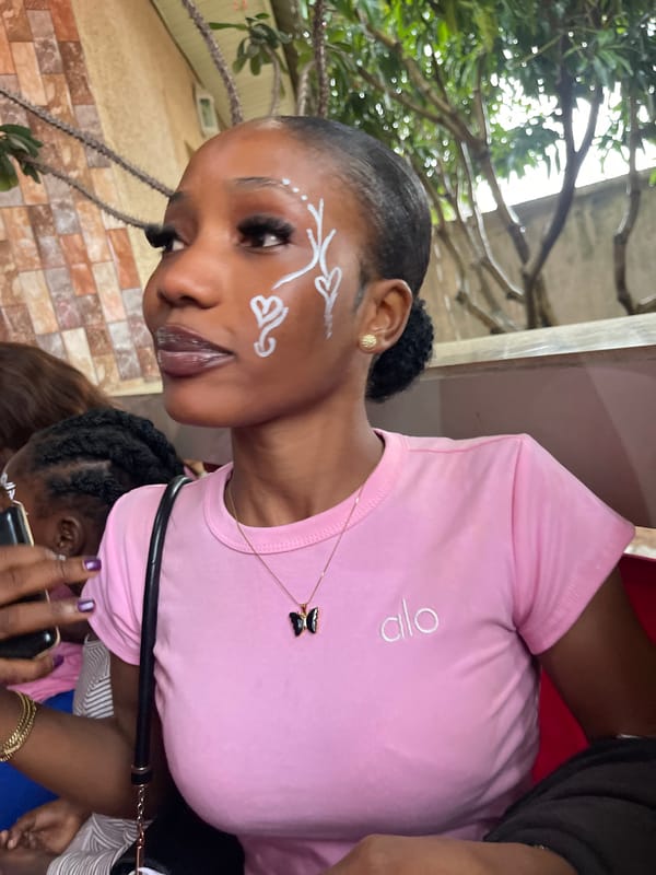 Joy's first birthday party in Gura Top, Nigeria