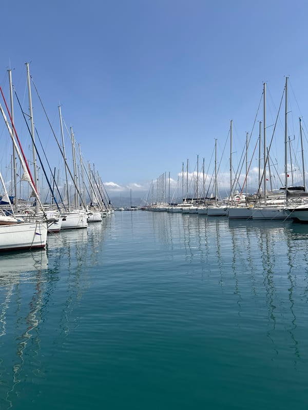 Calm morning at Fethiye marina captured by witnesses
