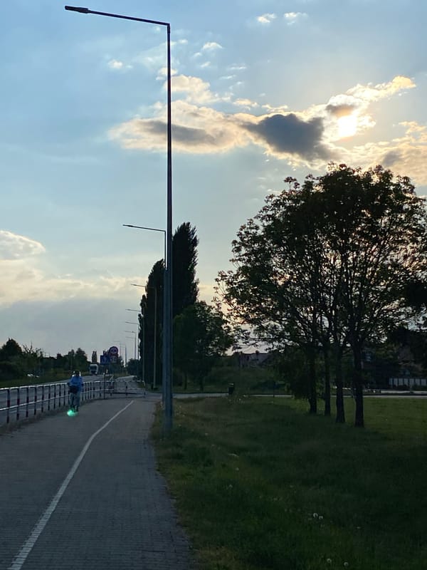 Everyday life documented in Buk, Poland neighborhood scenes