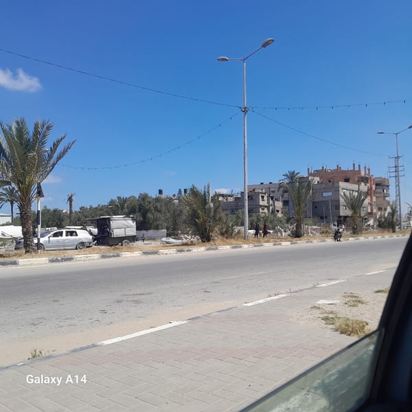 Morning street scenes documented in Bureij, Palestinian Territories