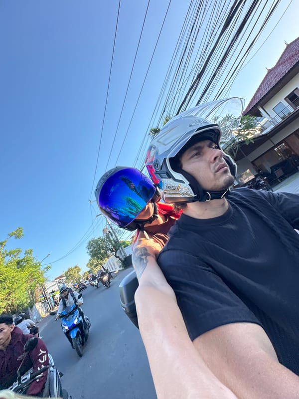 Motorcycle riders observed in North Kuta streets Sunday morning
