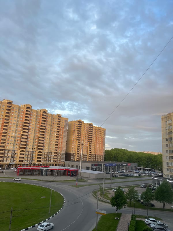 Late night residential views documented in Stavropol, Russia