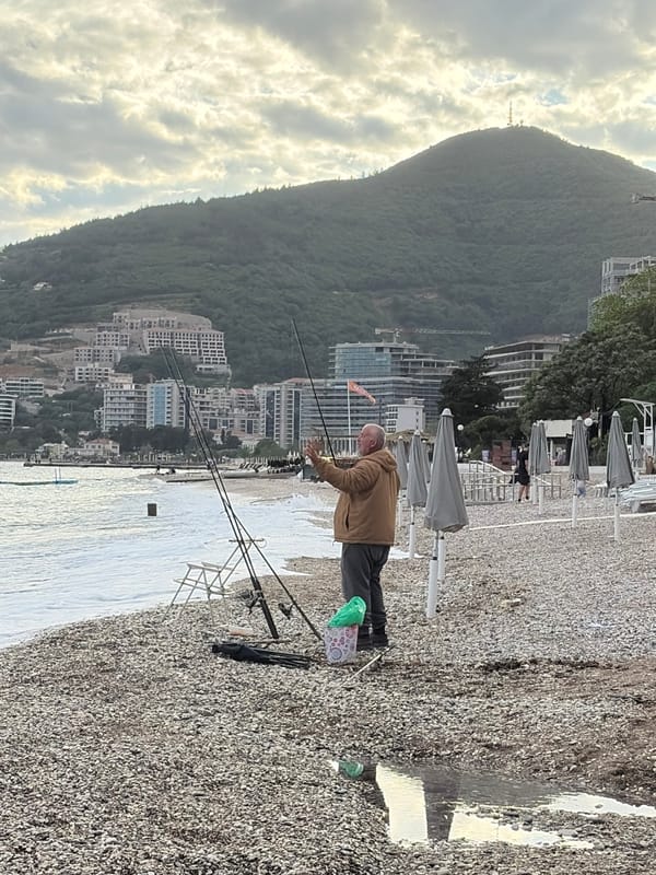 Peaceful afternoon moments captured along Budva's scenic coastline