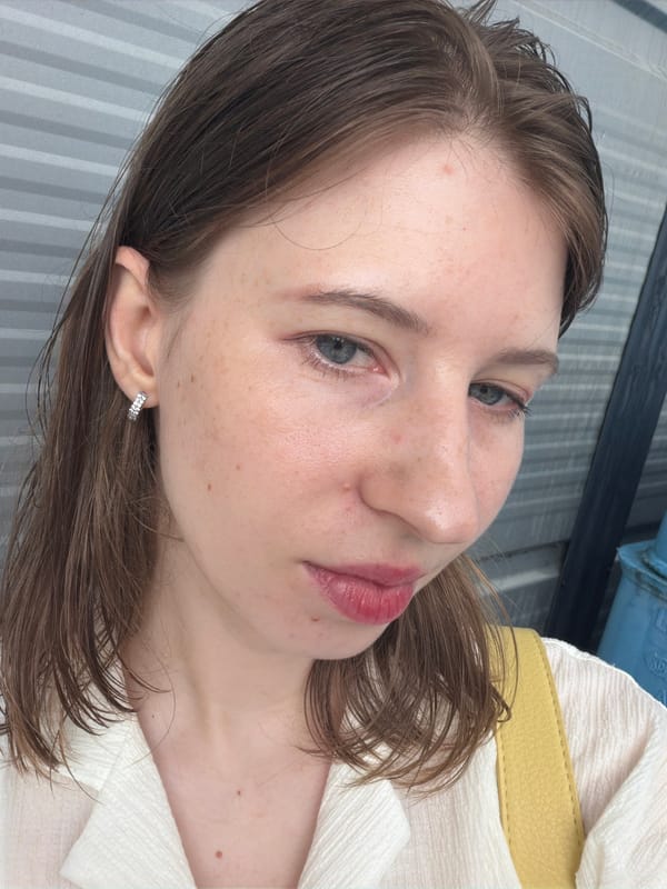 Rainy day selfies in a Pocheon-si parking lot, July 2026