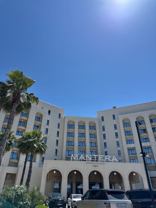 Sunny resort day at Sirius beach district, selfies and sightseeing