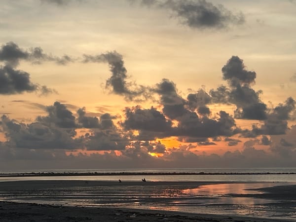 Sunset documented at Baan Harn beach, Thailand