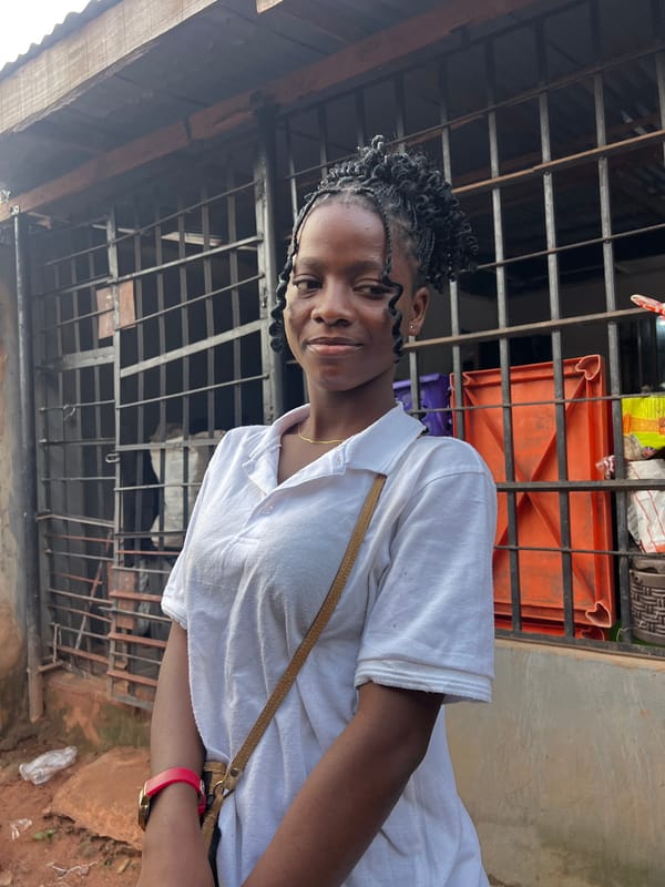 Afternoon street life in Nkpor, Nigeria