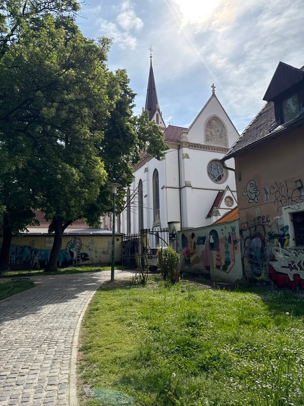 Zagreb's historic architecture documented in morning daylight photography