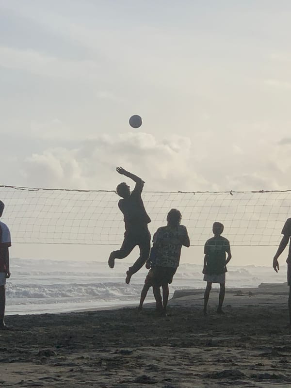 Beach volleyball and soccer games captured in Kathaluwa