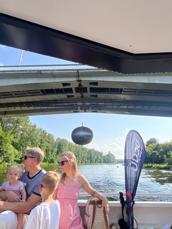 Afternoon activity on the Neris River, Vilnius