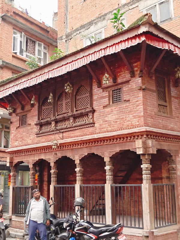 Street life and sacred spaces in central Kathmandu