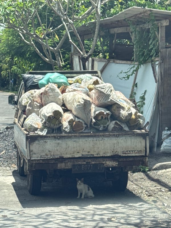 Commercial trucks spotted parked in Nusa Dua Indonesia