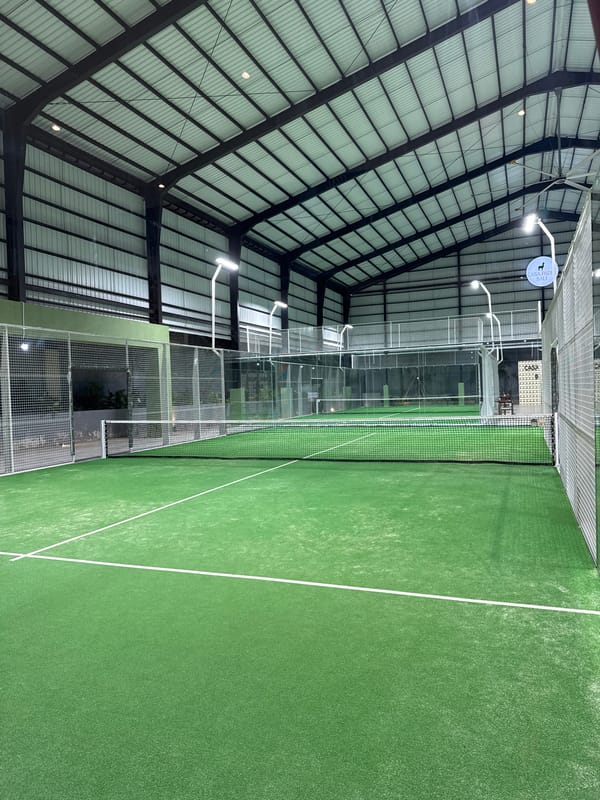 Paddle tennis matches documented at Casa Padel Bali facility
