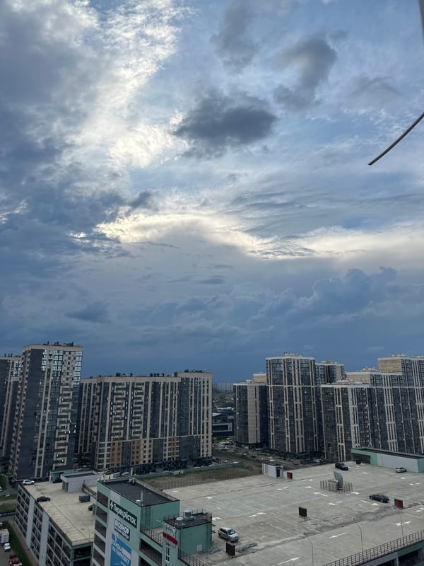 Aerial footage documents afternoon life in Krasnodar residential districts