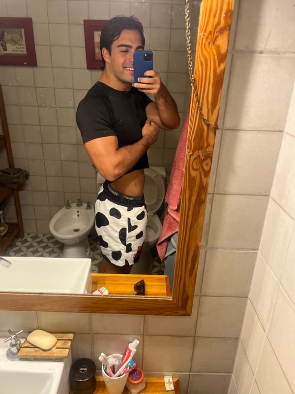 Man Takes Multiple Bathroom Selfies in Avellaneda