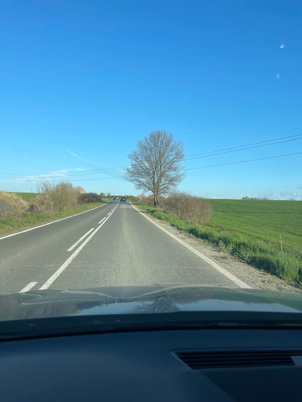 Rural road travel documented near Burgas, Bulgaria