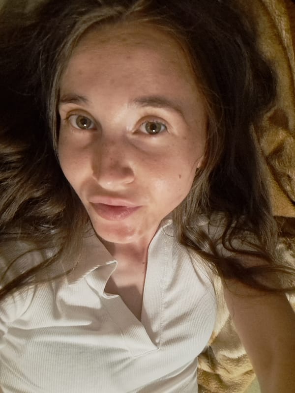 Selfies and a thermometer in Vypasne, Ukraine