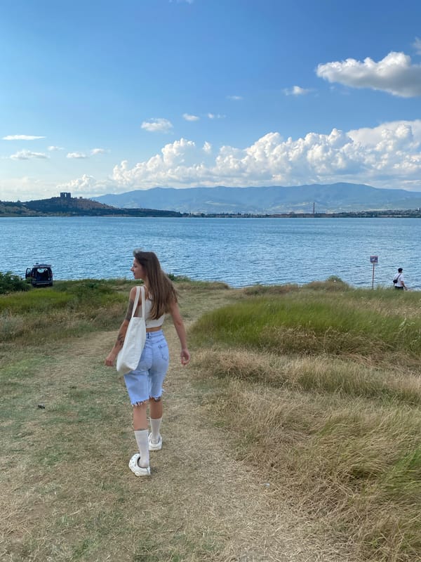 Afternoon at Tbilisi Sea: shoreline walks, campers, and big skies