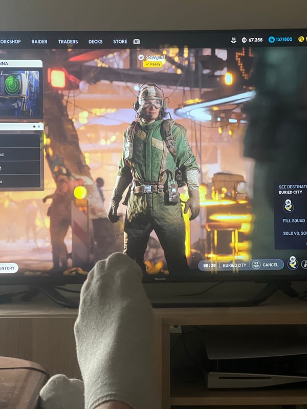 Gaming session documented in Budva with PlayStation 5 controller