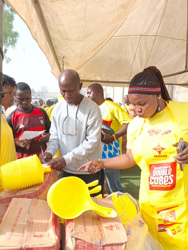 Maggi promotional event held at Yankaba Market in Kano