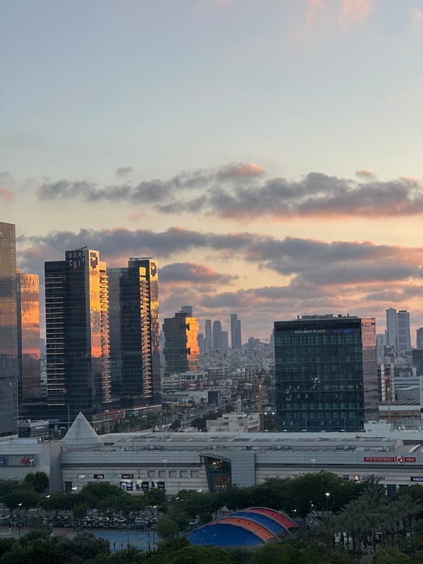 Sunset mirror art shoot in Petah Tikva for eyewear brand content
