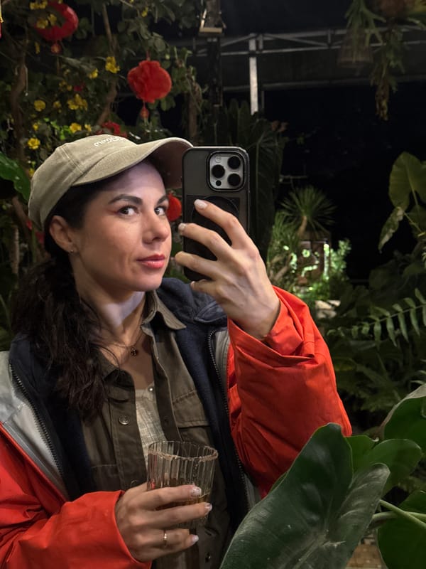 Night out at a moody garden cafe in Da Lat