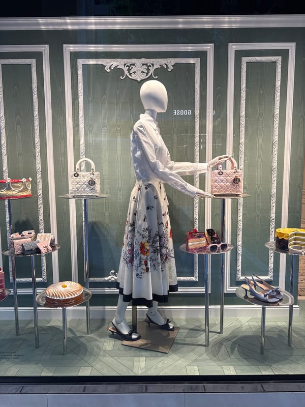 Fashion, luxury retail, and historical costume in central Athens