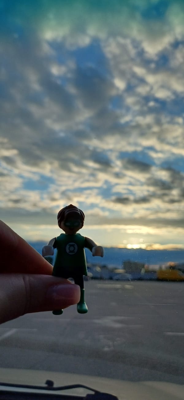 Toy figurine and sky heart, small moments from Kyiv