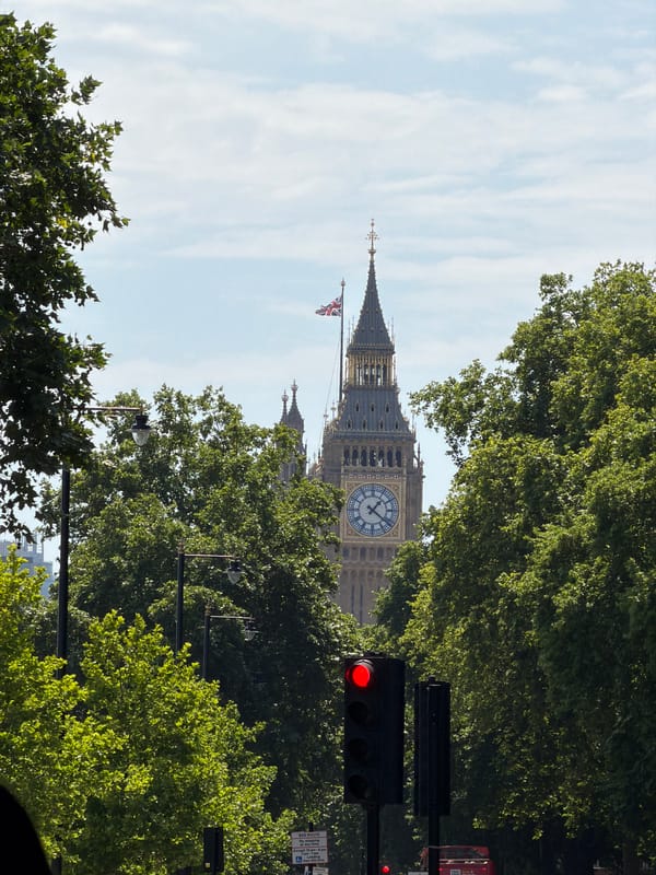 Big Ben and bridge architecture along the Thames