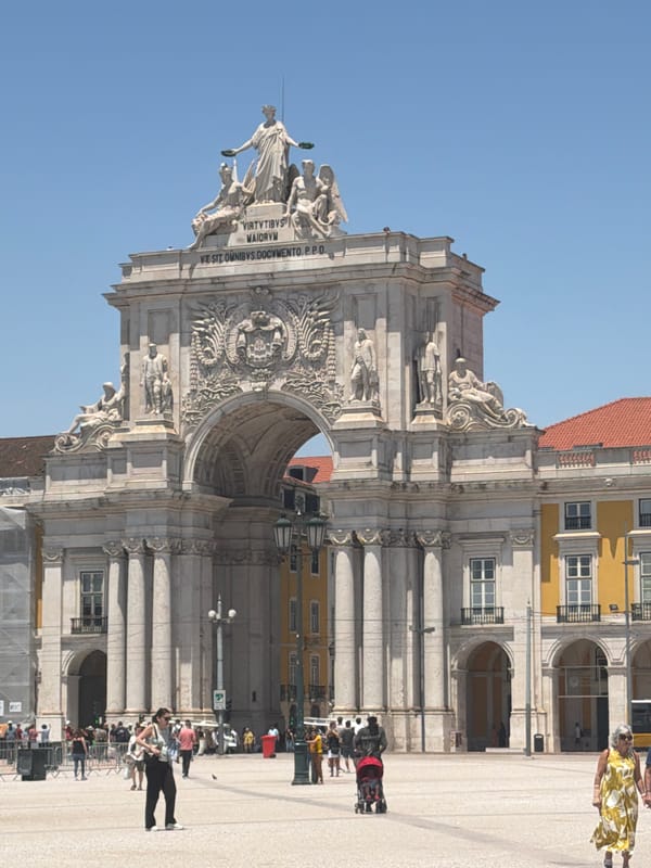 Exploring Praça do Comércio and historic Lisbon landmarks