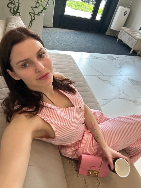 Lounging at home in Novoselye, cooking show on TV