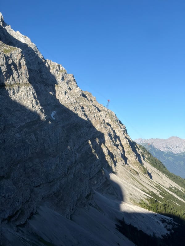 Panoramic alpine views above Grainau on a clear summer morning