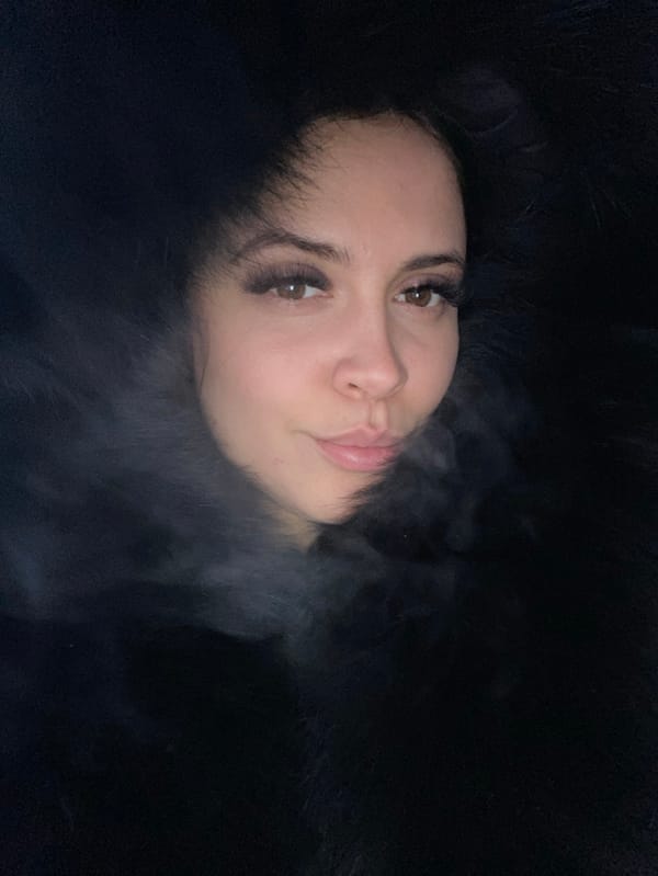 Woman documents afternoon in Chaikovsky with selfies and videos