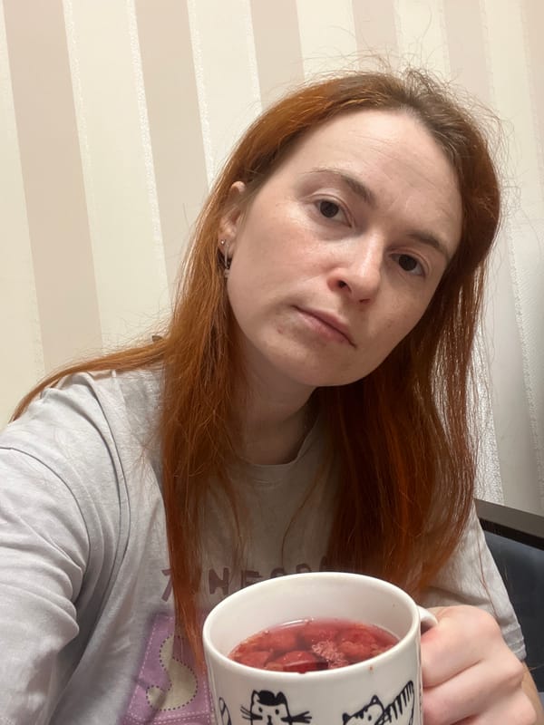 Russian resident documents cat, seedlings, houseplants in morning photography session
