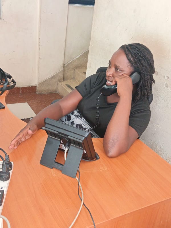 Women observed working and walking in Nairobi midday