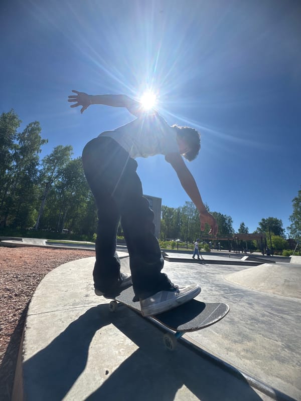 Skate tricks under bright sun at Divnogorsk concrete park