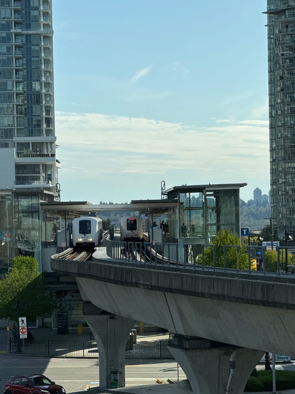Urban scenes documented around Coquitlam transit system overnight
