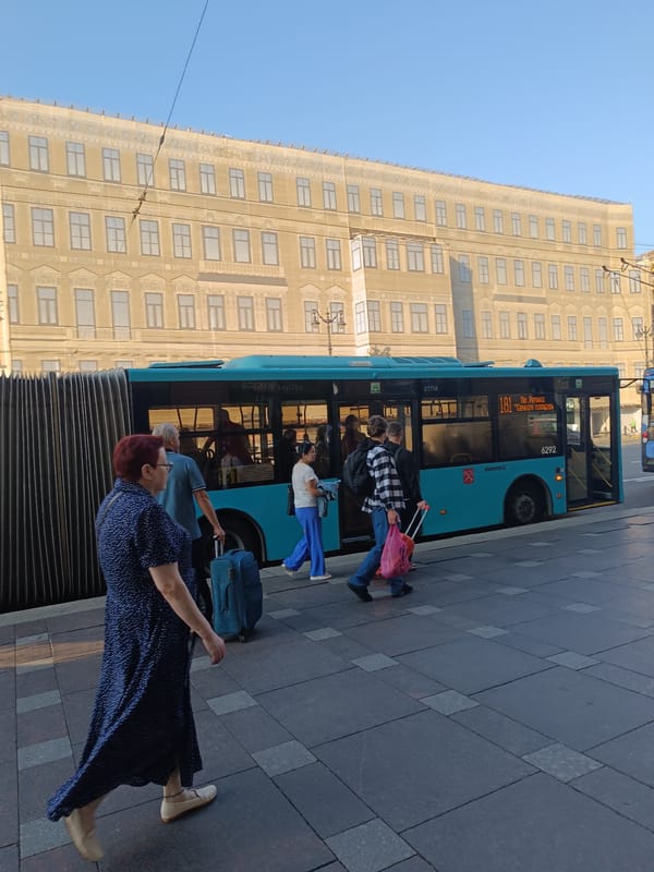 Busy summer morning on Nevsky Prospekt, Saint Petersburg