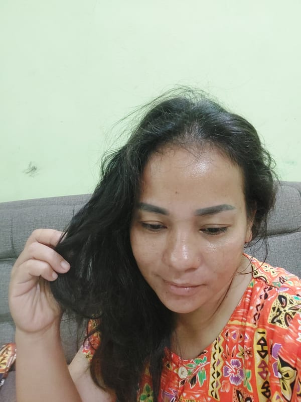 Quiet evening at home in Dumai with a toddler in tow